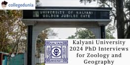 Kalyani University 2024 PhD Interviews for Zoology and Geography